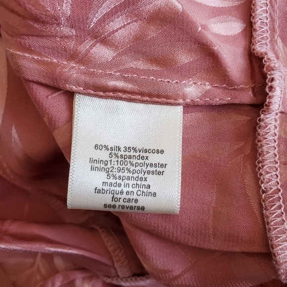 New Ronny Kobo Astrid Jacquard Satin Dusty Rose Midi Dress NWT Size XS - Picture 12 of 14